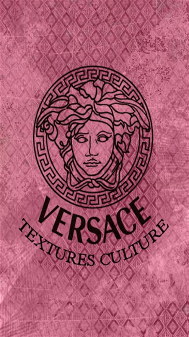 Versace - Pink Versace Logo , HD Wallpaper & Backgrounds