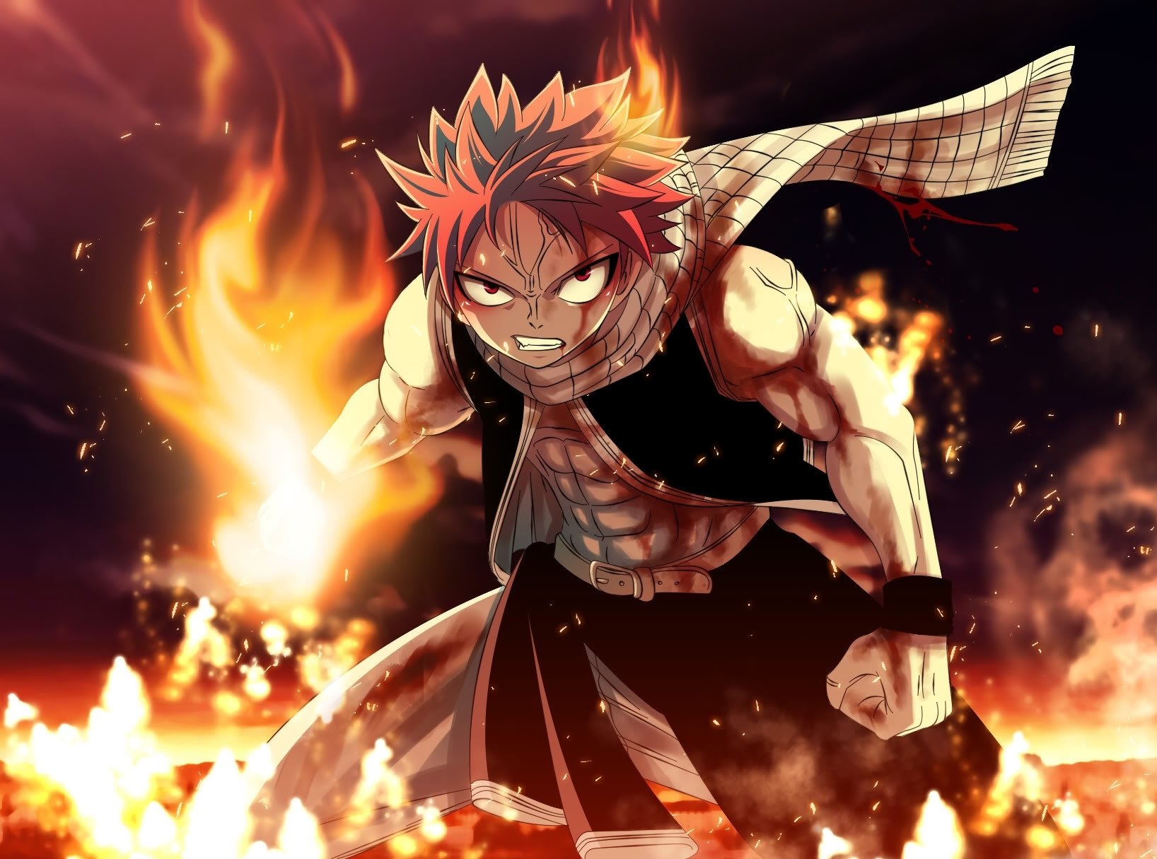 Natsu Fairy Tail Fire , HD Wallpaper & Backgrounds