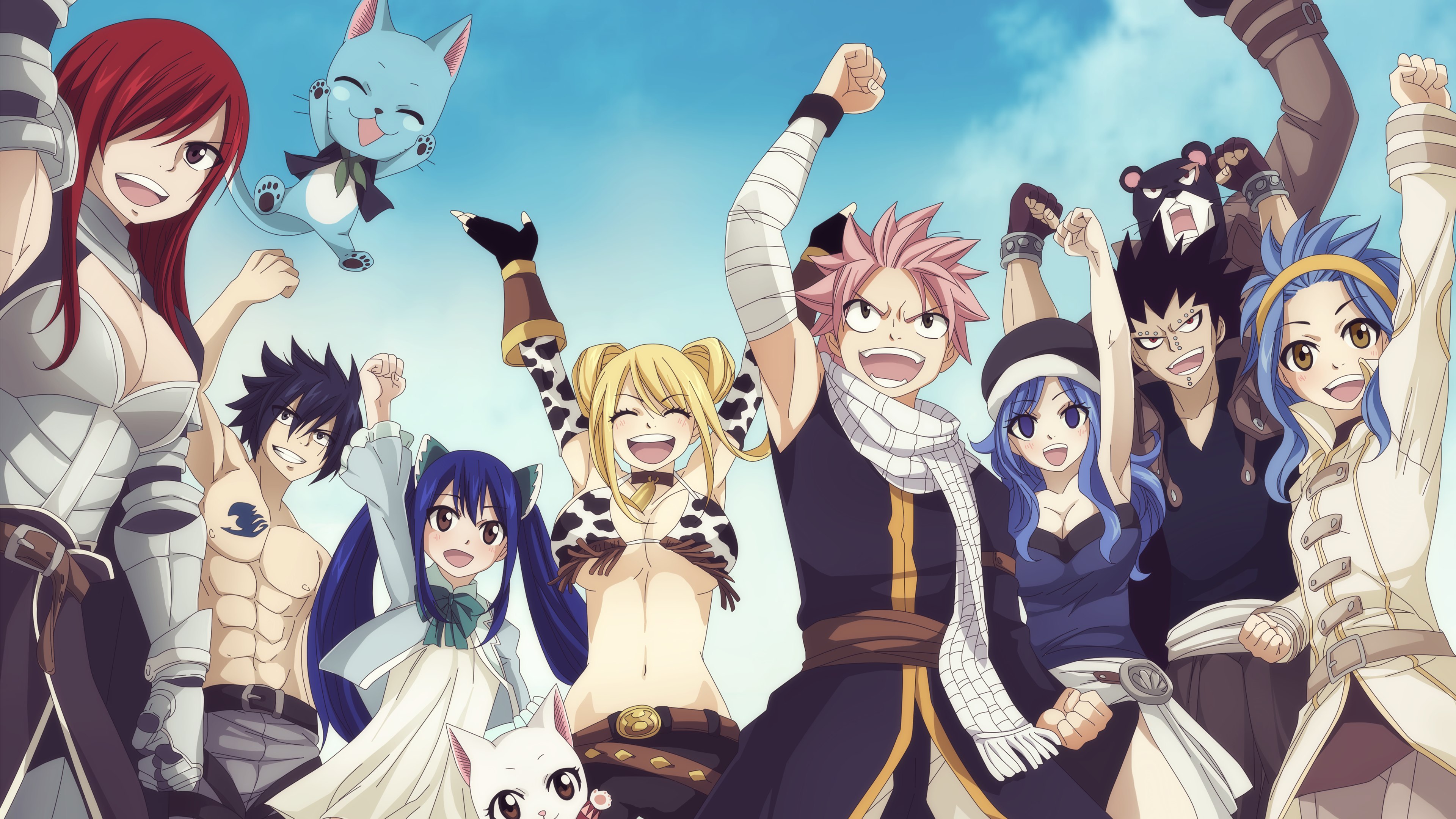 4k Fairy Tail Widescreen Wallpapers , HD Wallpaper & Backgrounds