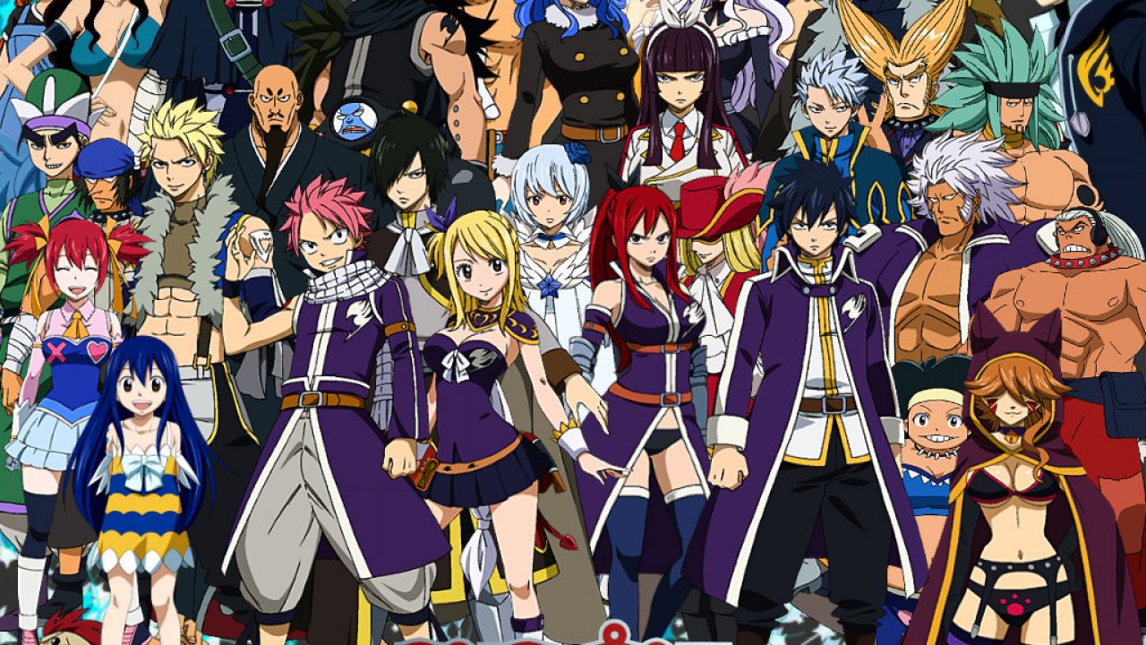 All Charaters In Fairy Tail Wallpaper Hd Wallpaper - Fairy Tail Saison 5 , HD Wallpaper & Backgrounds