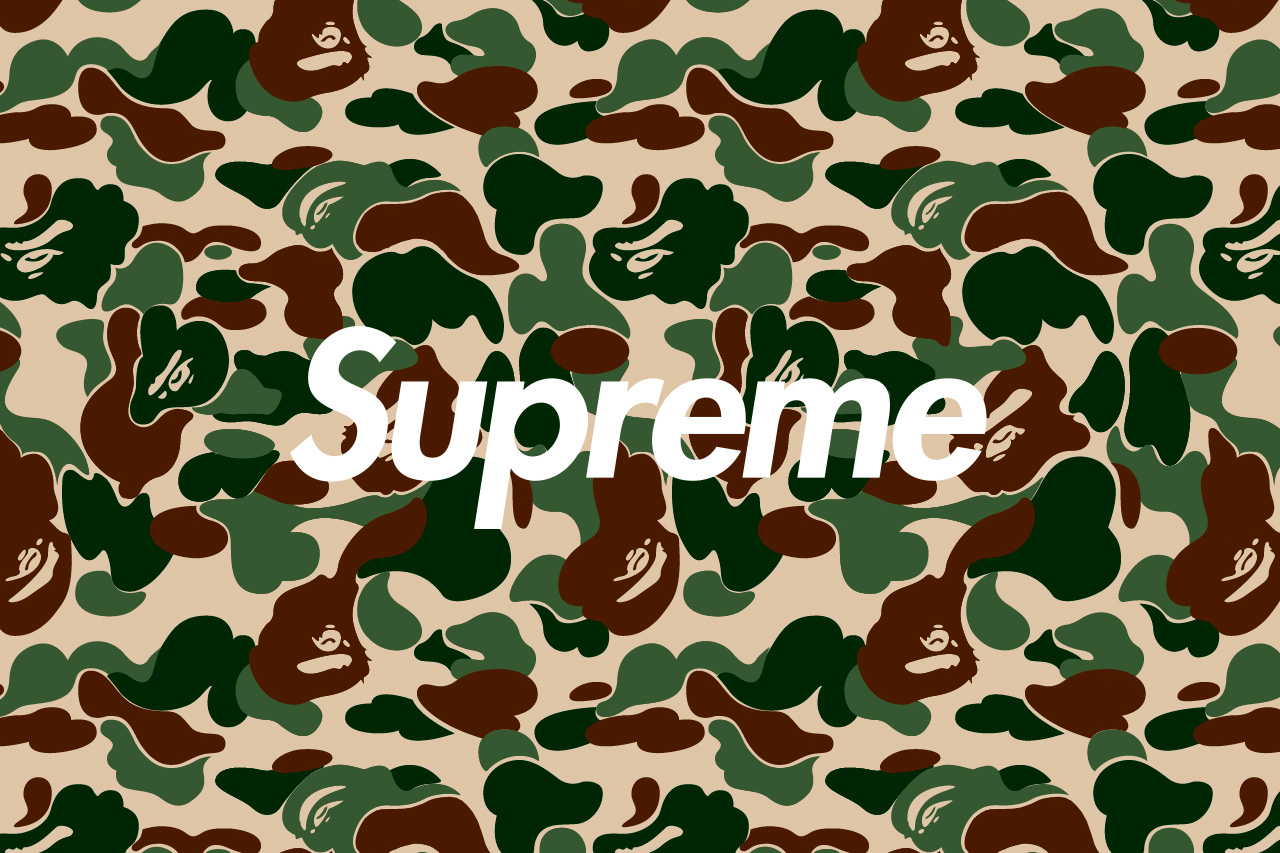 Hypebeast Wallpaper High Quality Resolution - Bape X Supreme Camo , HD Wallpaper & Backgrounds