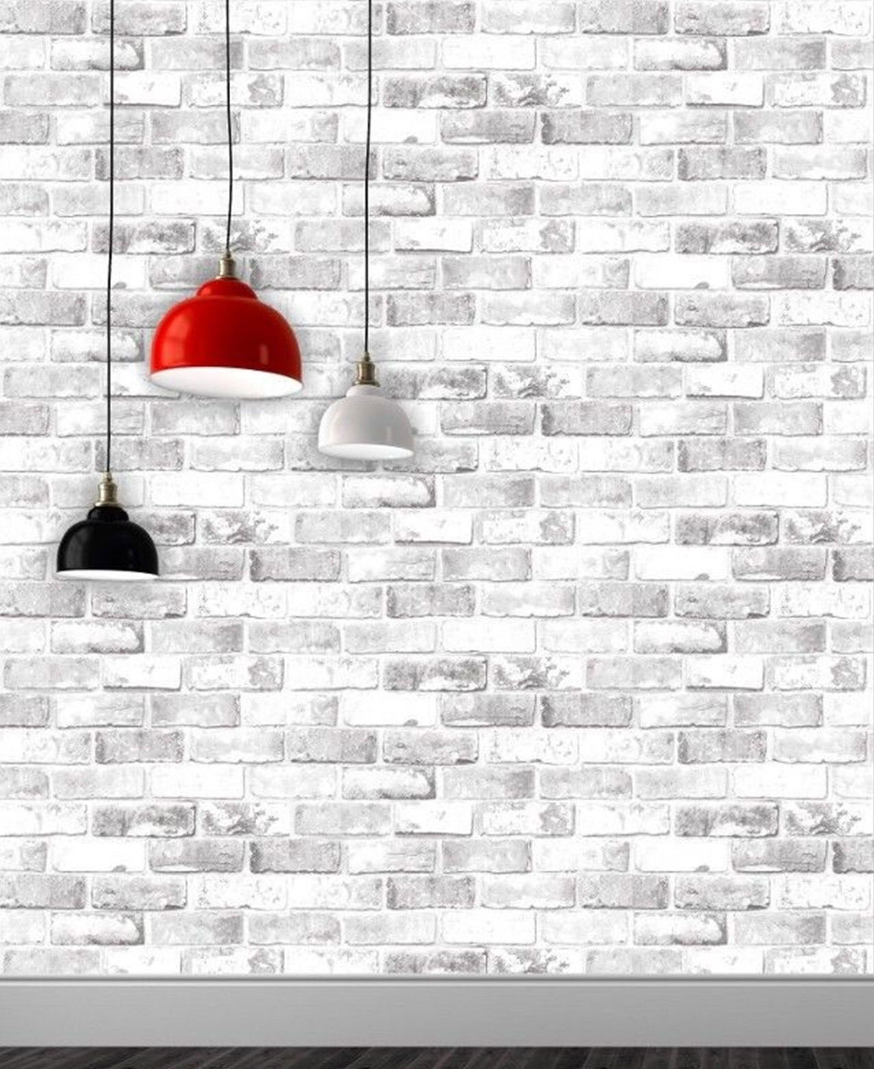 Responsive Image - White Brick Effect Wallpaper Uk , HD Wallpaper & Backgrounds