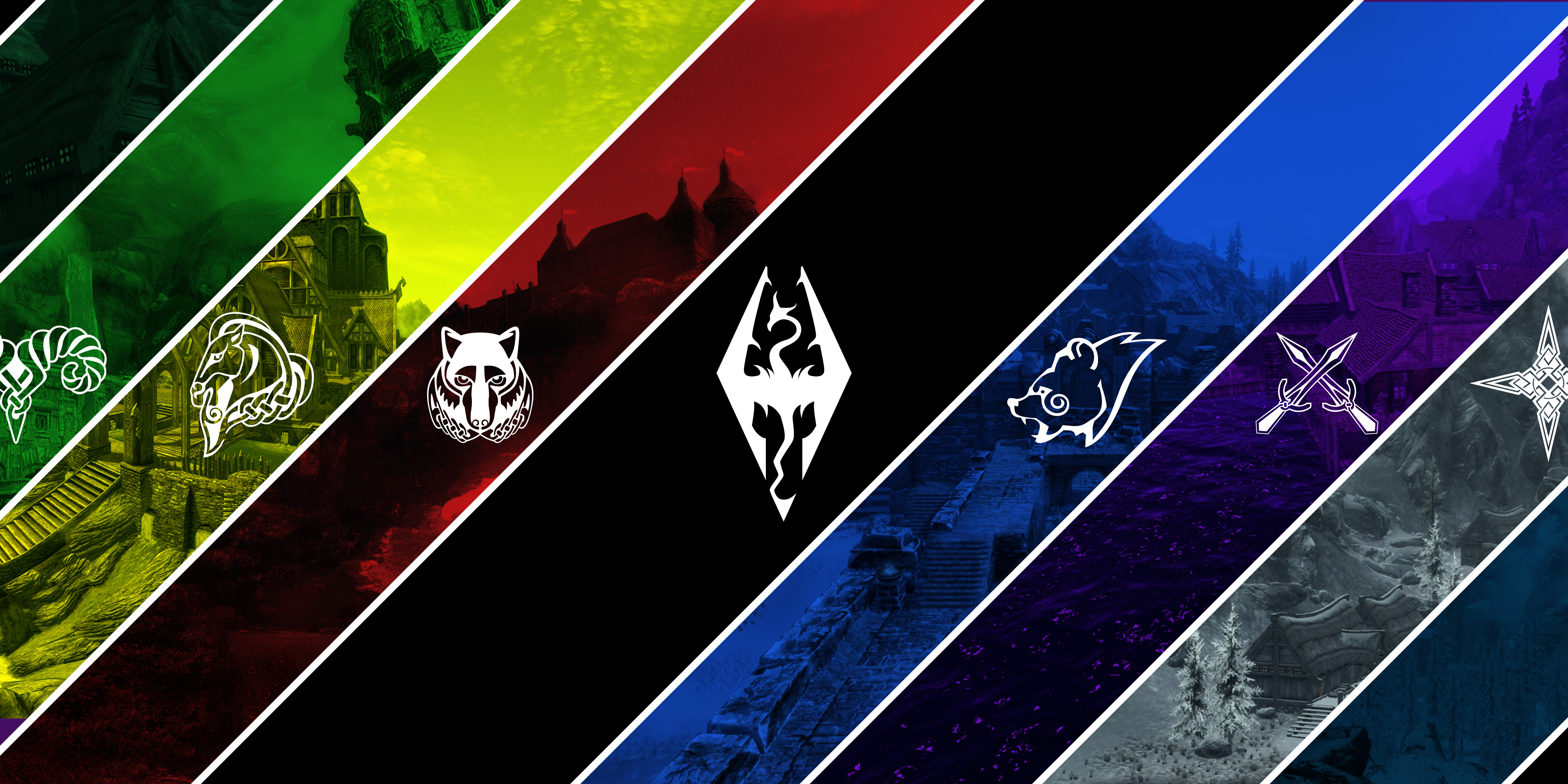 Custom Skyrim Wallpaper - Skyrim Wallpaper New , HD Wallpaper & Backgrounds