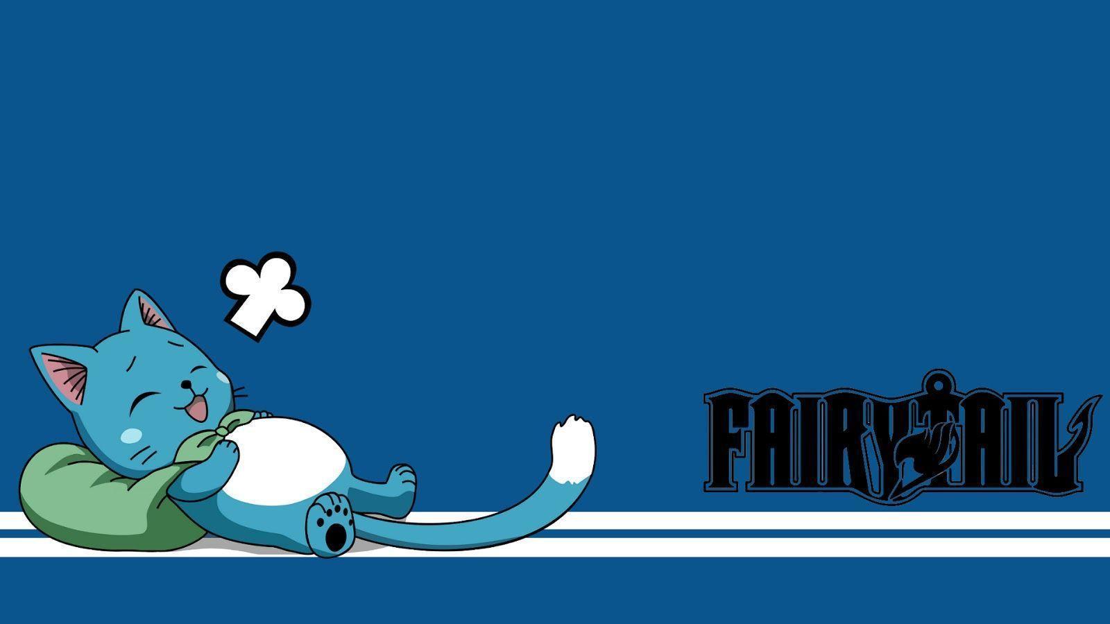 Fairy Tail Happy Wallpaper Desktop - Happy Fairy Tail Anime , HD Wallpaper & Backgrounds