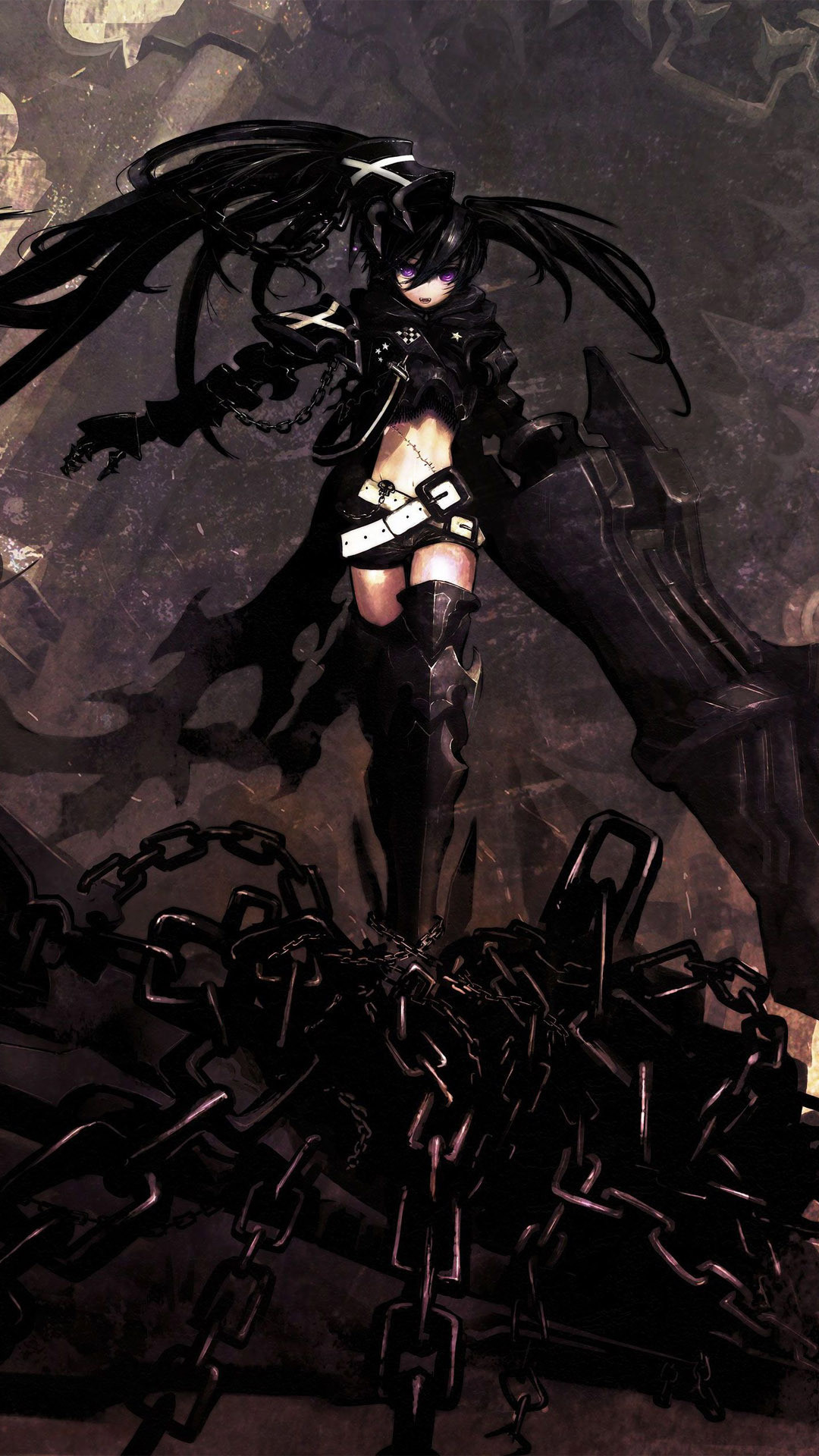 Anime 76 Downloads Black Rock Shooter A Girl Anime Wallpaper