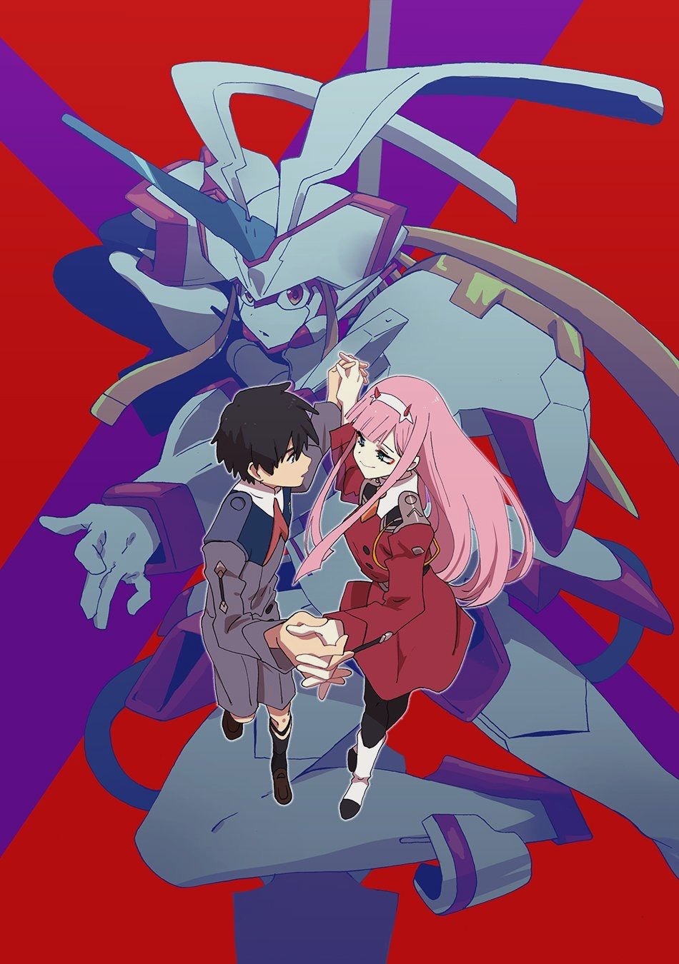 10 Zero Two Wallpaper Phone - Zero Two And Hiro , HD Wallpaper & Backgrounds