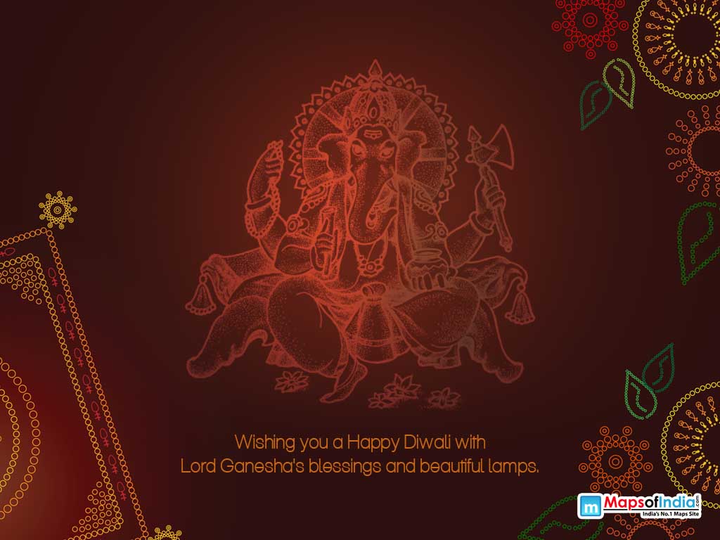 Wishing You A Happy Diwali With Lord Ganesh's Blessings - Diwali Plane , HD Wallpaper & Backgrounds