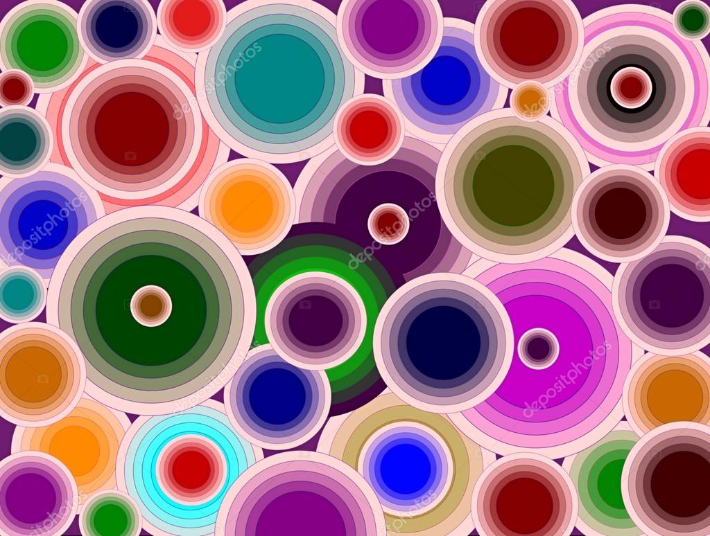 Colourful Circular Motif For Background And Wallpaper - Stock Photography , HD Wallpaper & Backgrounds