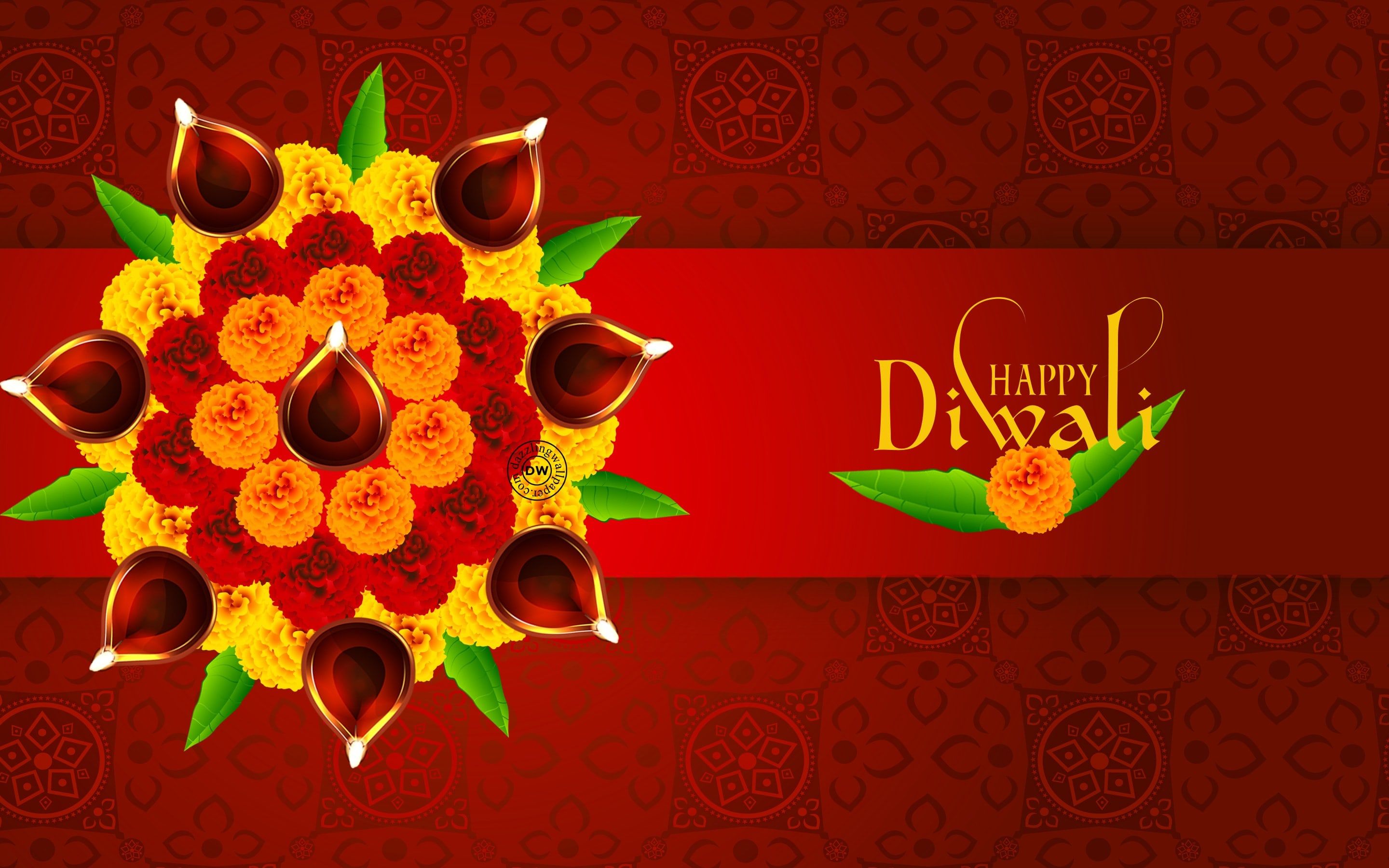 Happy Diwali Rangoli Hd Wallpaper - Happy Diwali Full Hd , HD Wallpaper & Backgrounds