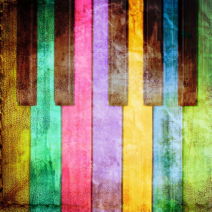 Grunge Piano Colourful - Colourful , HD Wallpaper & Backgrounds