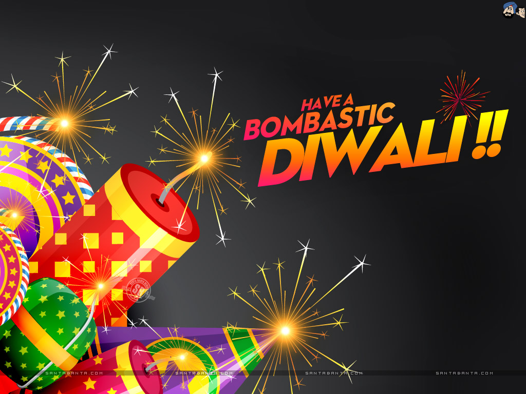 Diwali Wallpaper - Happy Diwali With Crackers , HD Wallpaper & Backgrounds