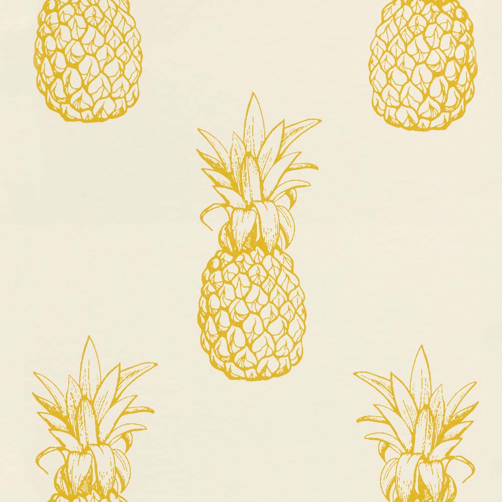 Wallpaper Pineapple White Orange Rasch Textil 289700 - Ταπετσαρία Φοντο , HD Wallpaper & Backgrounds