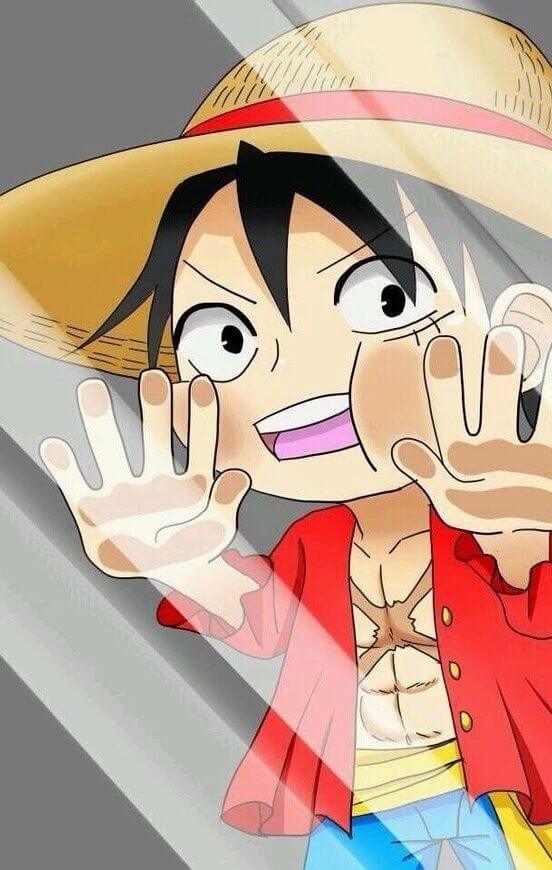 Kawaii Luffy Iphone Wallpaper Anime - Lock Screen Wallpaper One Piece , HD Wallpaper & Backgrounds