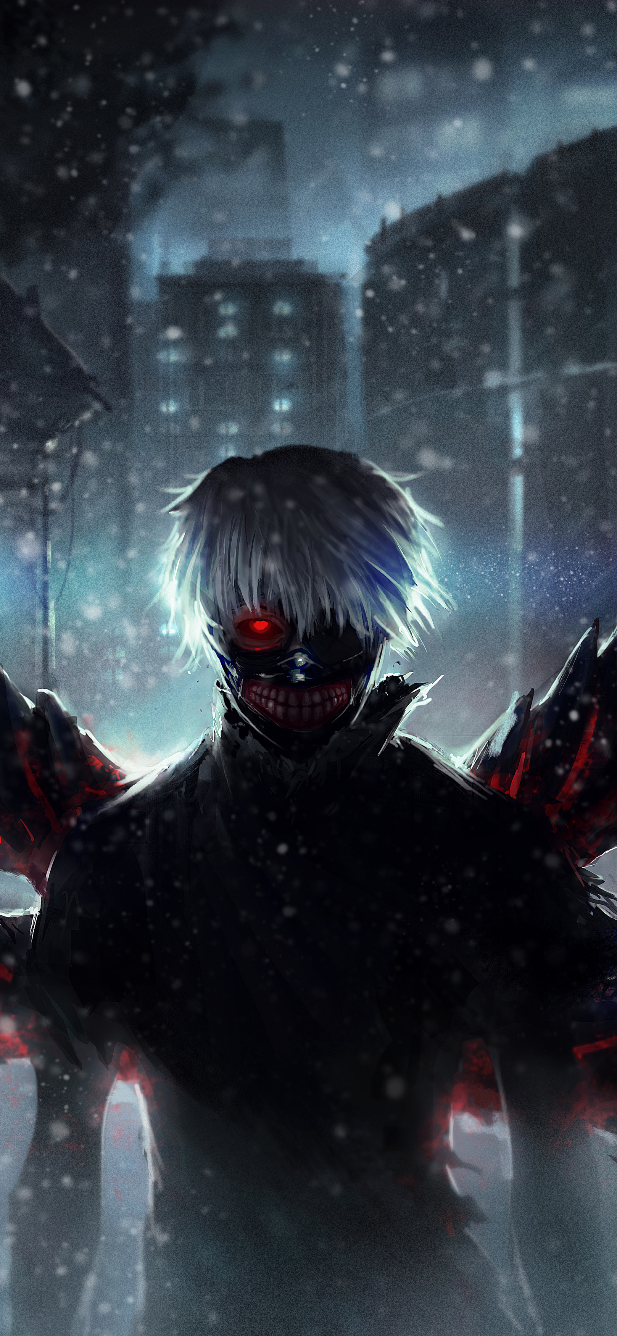 Darkness, Extinction, Ken Kaneki, Ghoul, Anime Wallpaper - Tokyo Ghoul Live Wallpaper Iphone , HD Wallpaper & Backgrounds