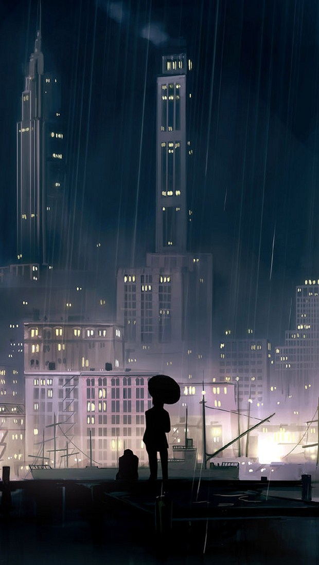 Featured image of post Anime Rain Wallpaper Phone