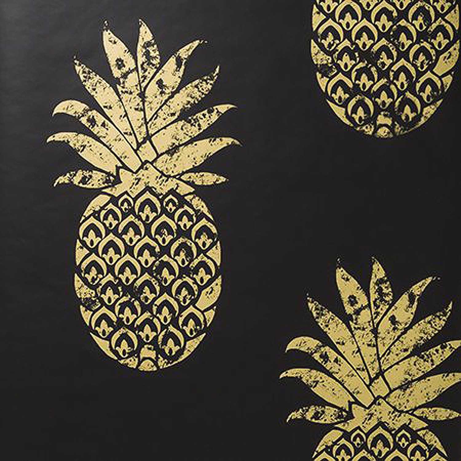 Tobago Pineapple Motif Wallpaper Clarke And Clarke - Clarke And Clarke Pineapple , HD Wallpaper & Backgrounds