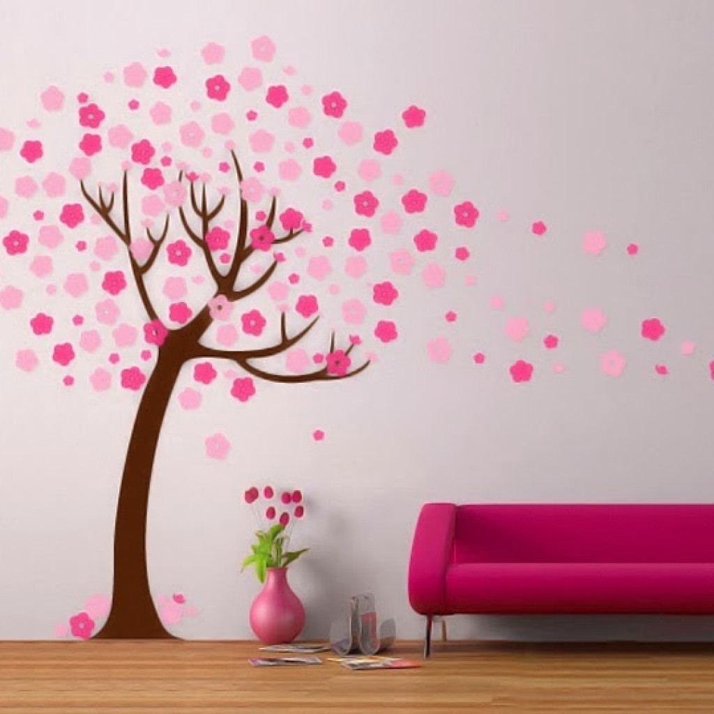 Wallpaper Cantik 4k - Wall Painting Stencils Tree , HD Wallpaper & Backgrounds