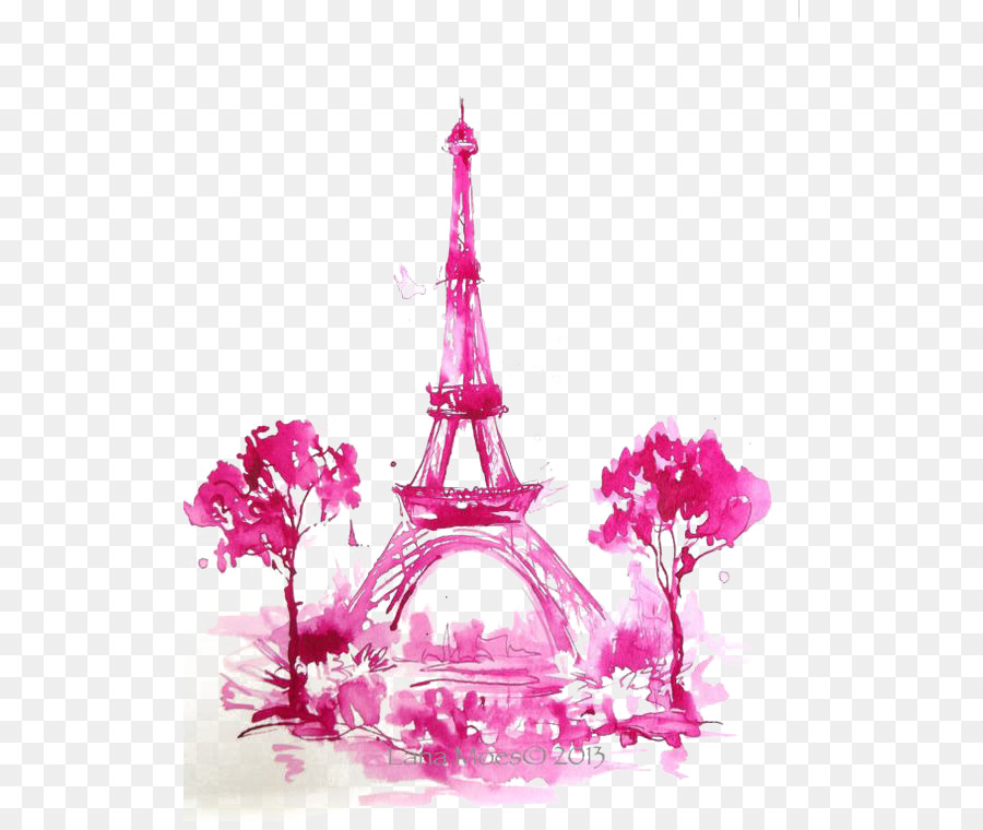 Eiffel Tower, Tower, Drawing, Pink, Purple Png - Blusa Rosa Da Torre Eiffel , HD Wallpaper & Backgrounds