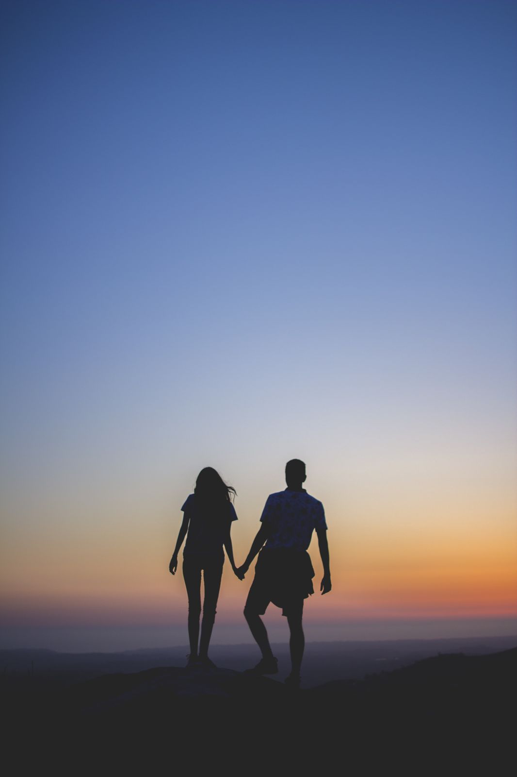 Sunset Sunrise Silhouette Love Couple Wallpaper - Homem E Mulher Casal , HD Wallpaper & Backgrounds
