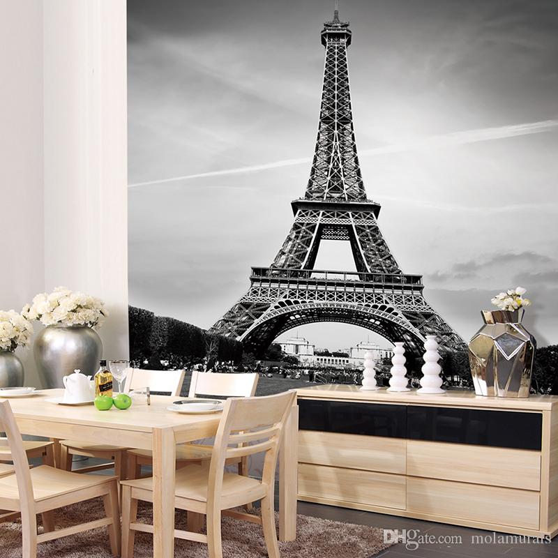 Custom Canvas Art France Paris Poster Paris Wallpaper - Eiffel Tower Wallpaper For Wall , HD Wallpaper & Backgrounds