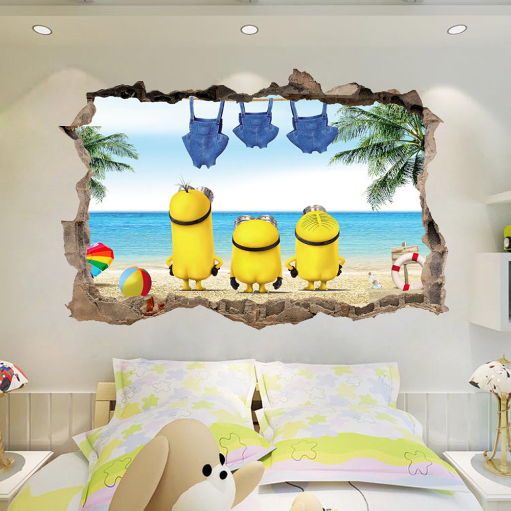 Wallpaper Dinding Minion - Super Wings Wall Stickers , HD Wallpaper & Backgrounds