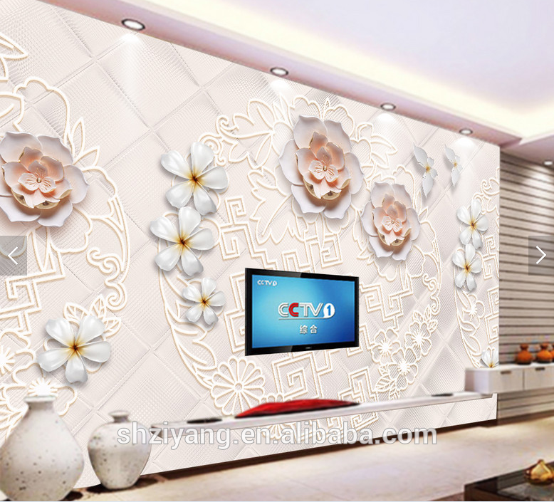 3d Wallpaper Mural Price For Dinding Cafe From China - 3 D Wall Painting Of Design , HD Wallpaper & Backgrounds