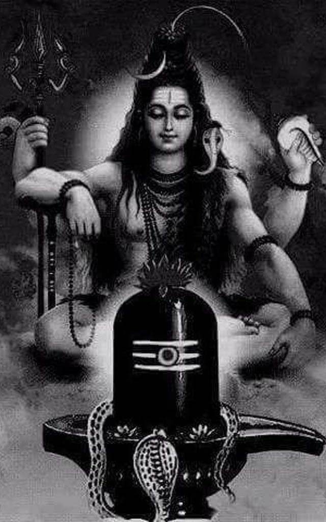 Shiva Images Hd - Black And White Shiv , HD Wallpaper & Backgrounds