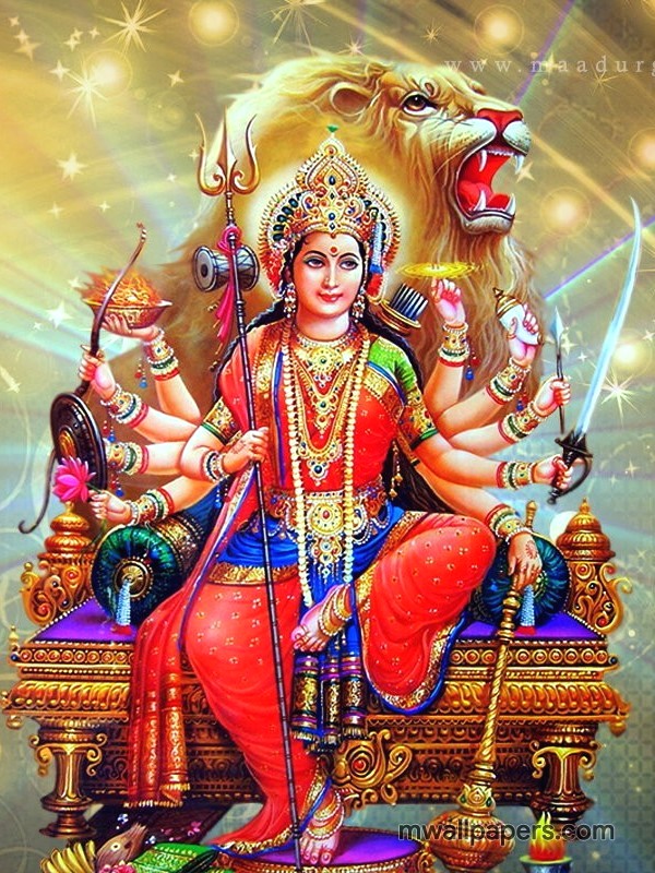 Shiv Parvati Wallpaper 3d - Durga Maa Full Hd , HD Wallpaper & Backgrounds