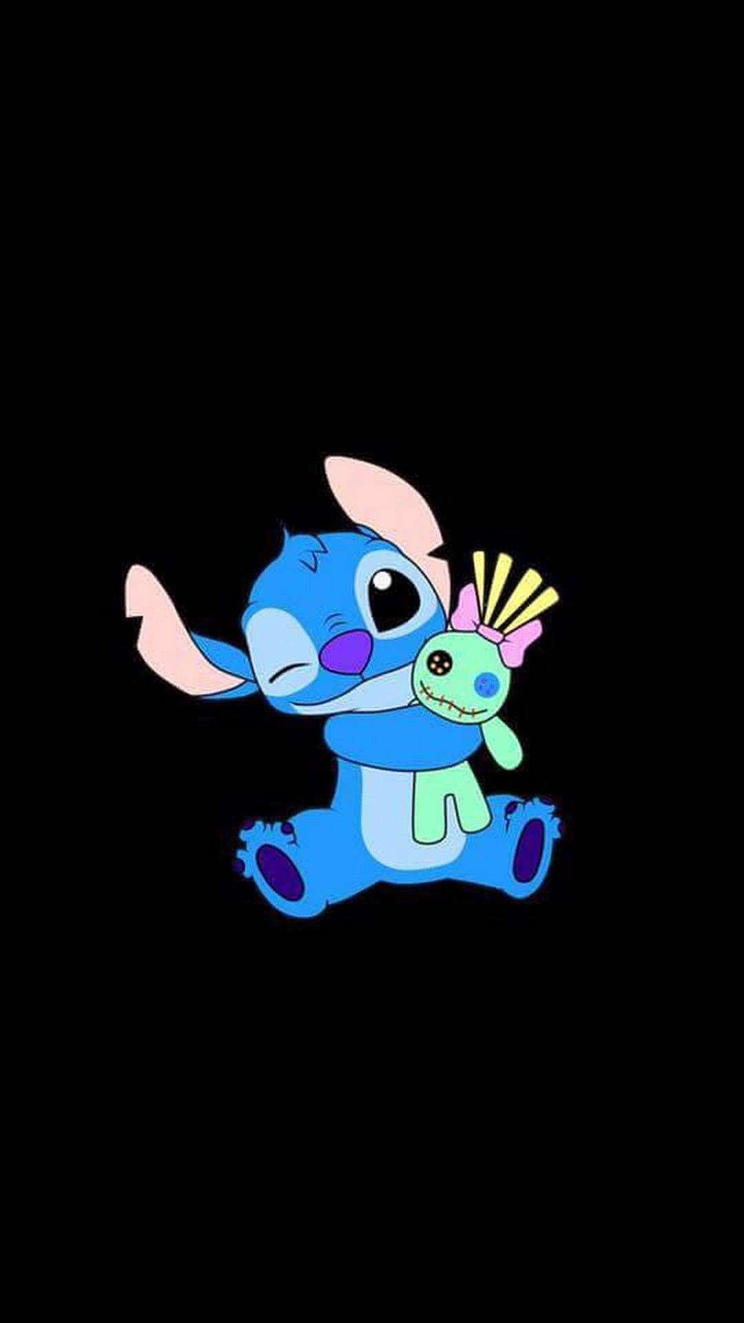 Stitch Hd Wallpapers For Mobile - Stitch Wallpaper Iphone Black , HD Wallpaper & Backgrounds