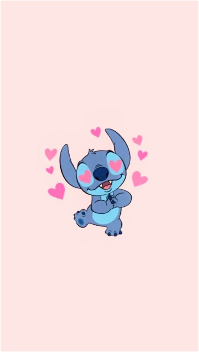 Cute Wallpapers Wallpaper Backgrounds Cartoon Wallpaper - Stitch Cute Wallpaper Iphone , HD Wallpaper & Backgrounds