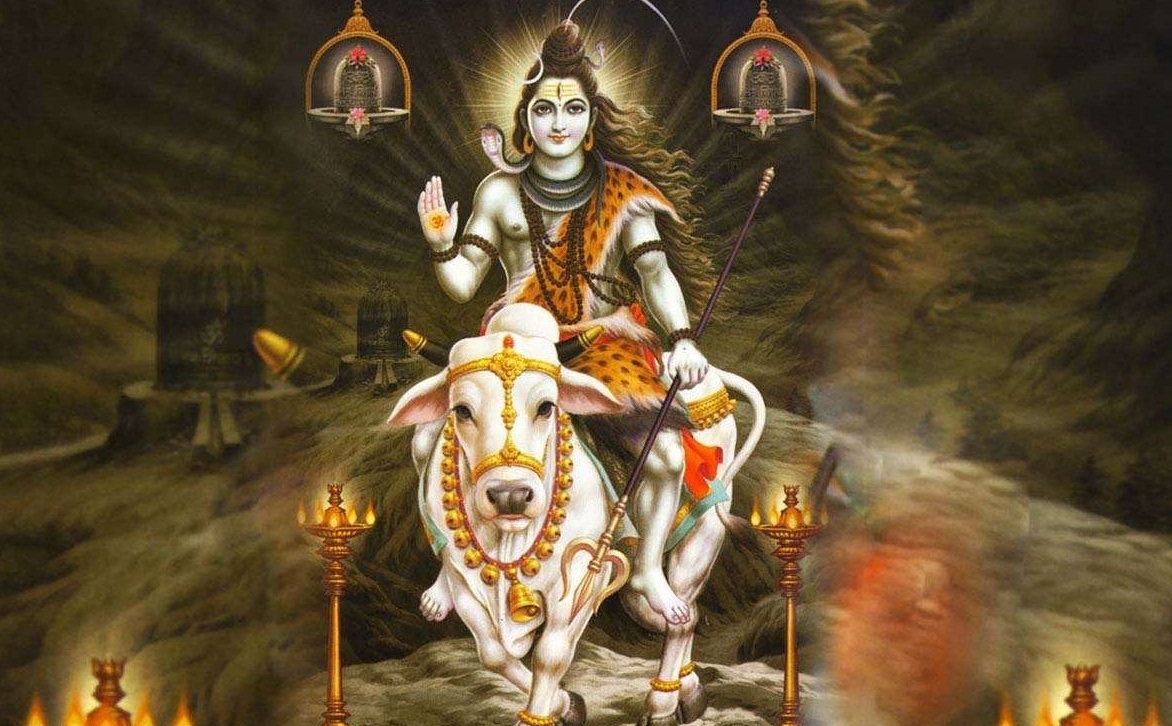 Hd Shiv Ji Images Wallpapers For Iphone - Lord Shiva With Cow , HD Wallpaper & Backgrounds