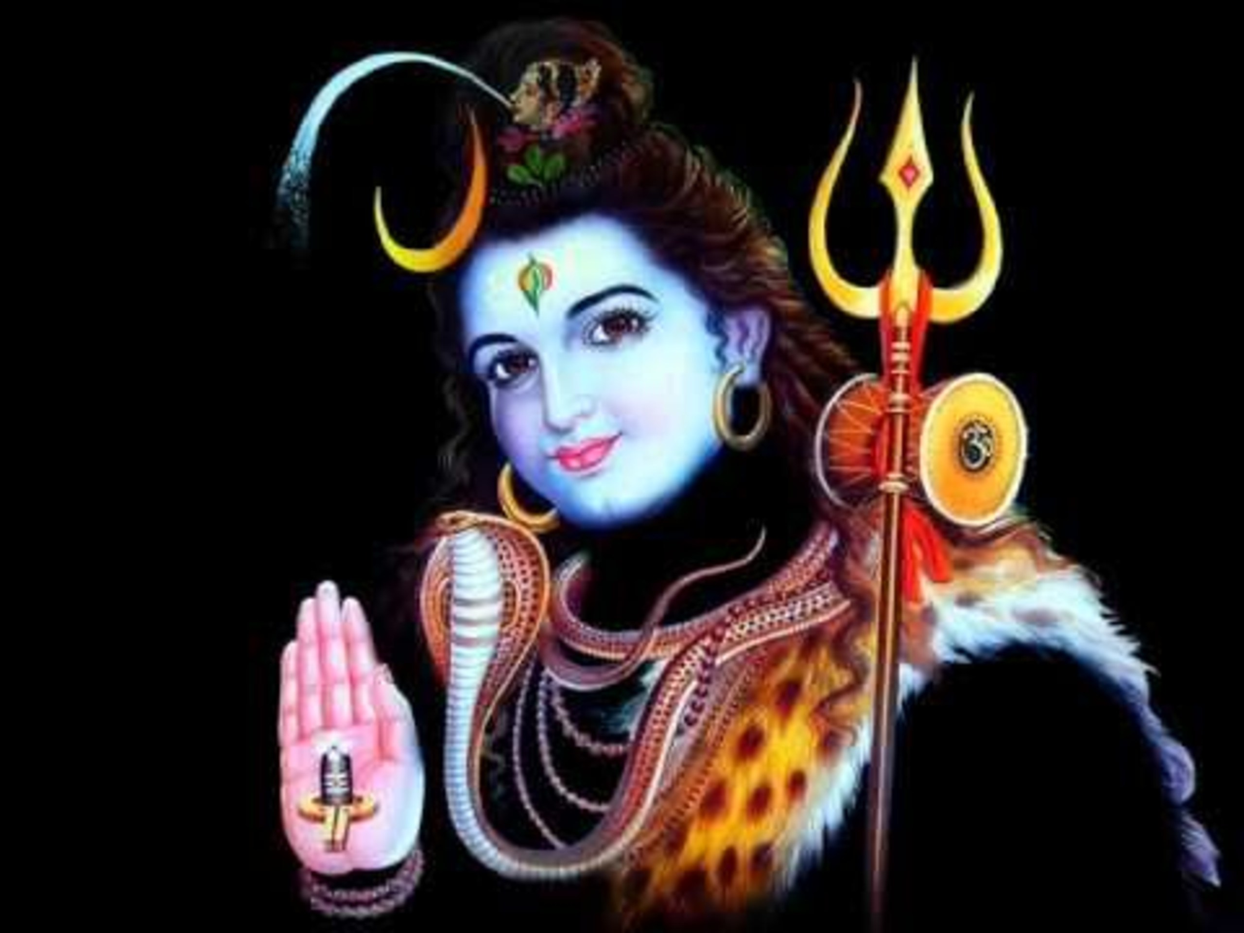 Bholenath Wallpaper Group - Lord Shiva Blessing , HD Wallpaper & Backgrounds