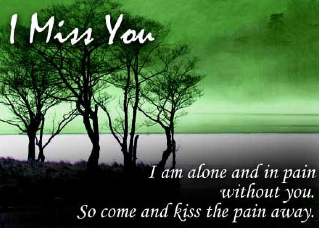 I Miss U Quotes For Her Hd Images - Im Alone Without You , HD Wallpaper & Backgrounds