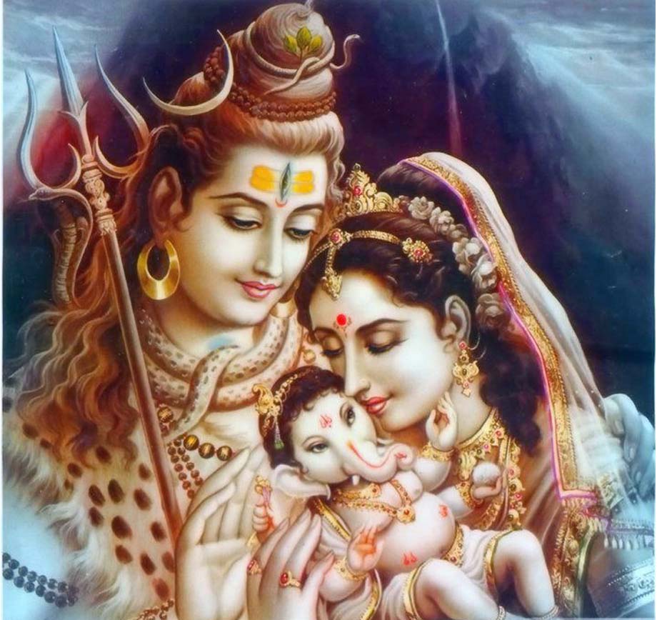 Shiv Parvati Ganesh Wallpaper Hd Apk Download - Shiv Parvati Hd , HD Wallpaper & Backgrounds