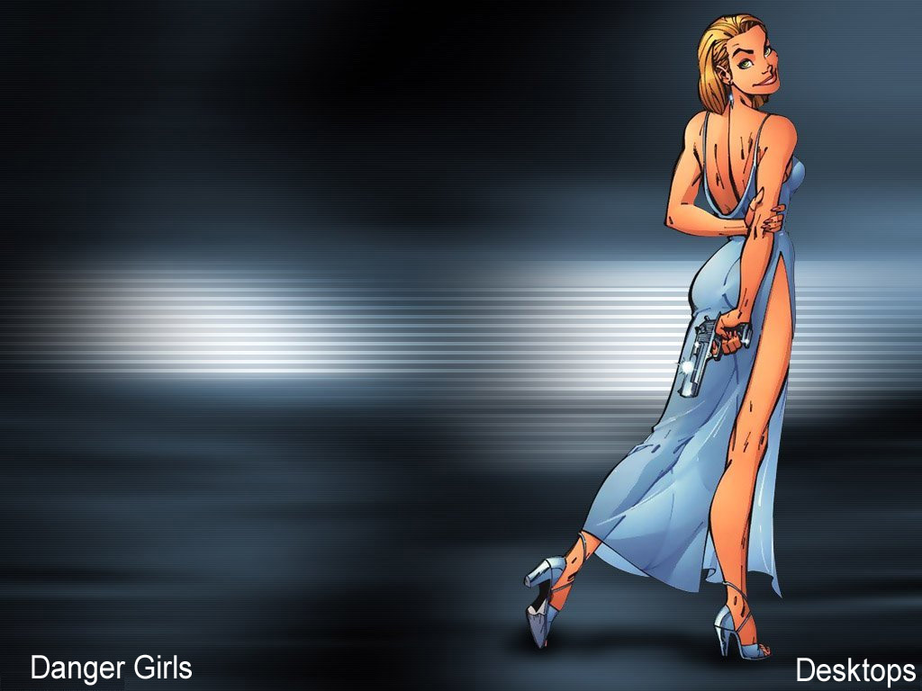 Danger Girls Wallpaper - Abbey Chase Danger Girl Art , HD Wallpaper & Backgrounds