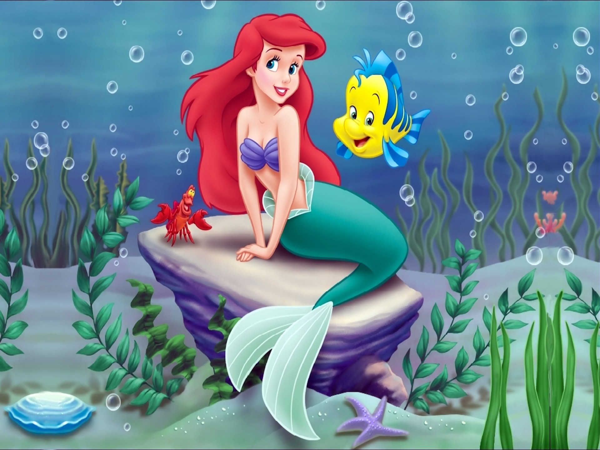 The Little Mermaid Wallpapers - Little Mermaid High Resolution , HD Wallpaper & Backgrounds