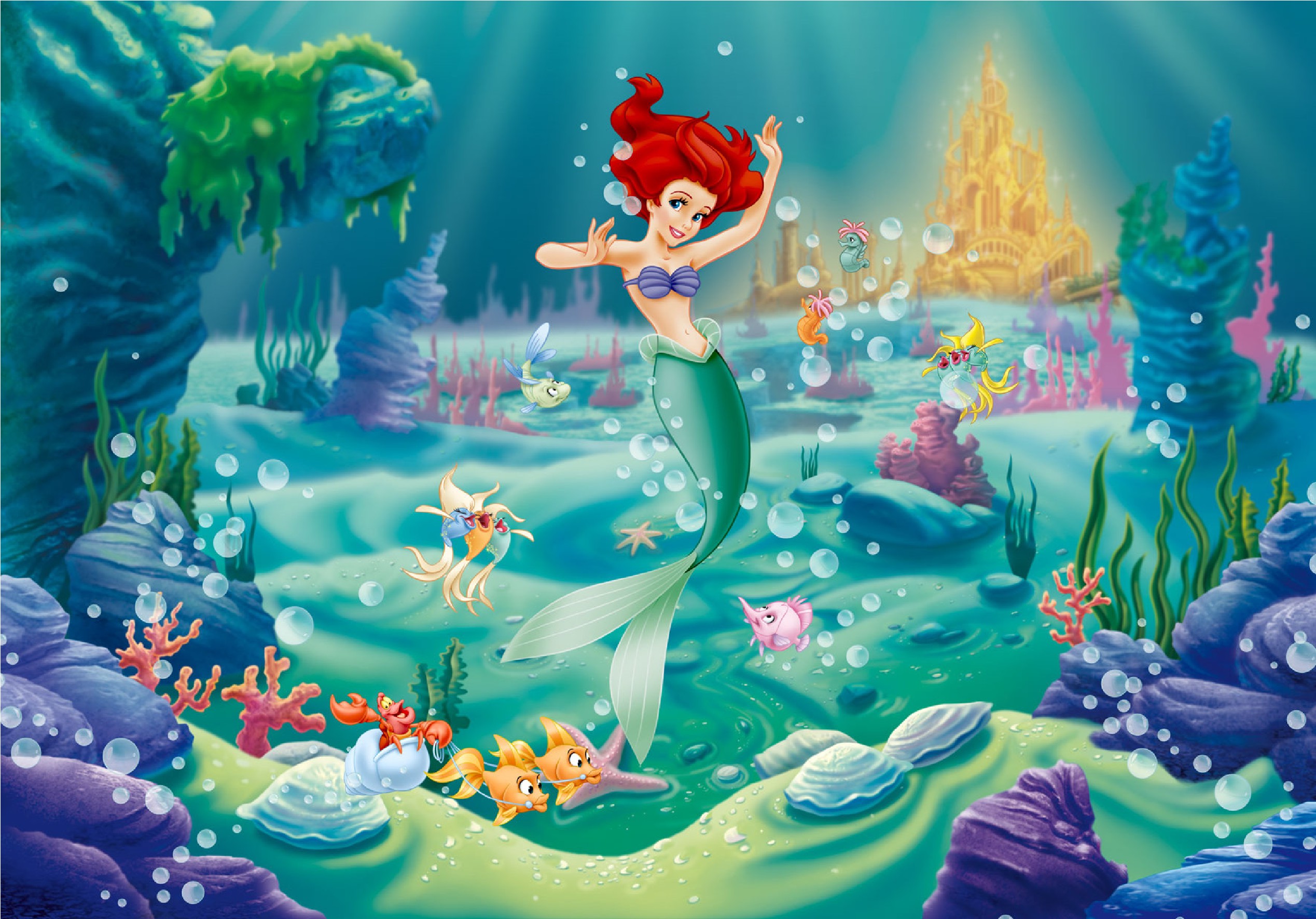 Little Mermaid Wallpaper , HD Wallpaper & Backgrounds