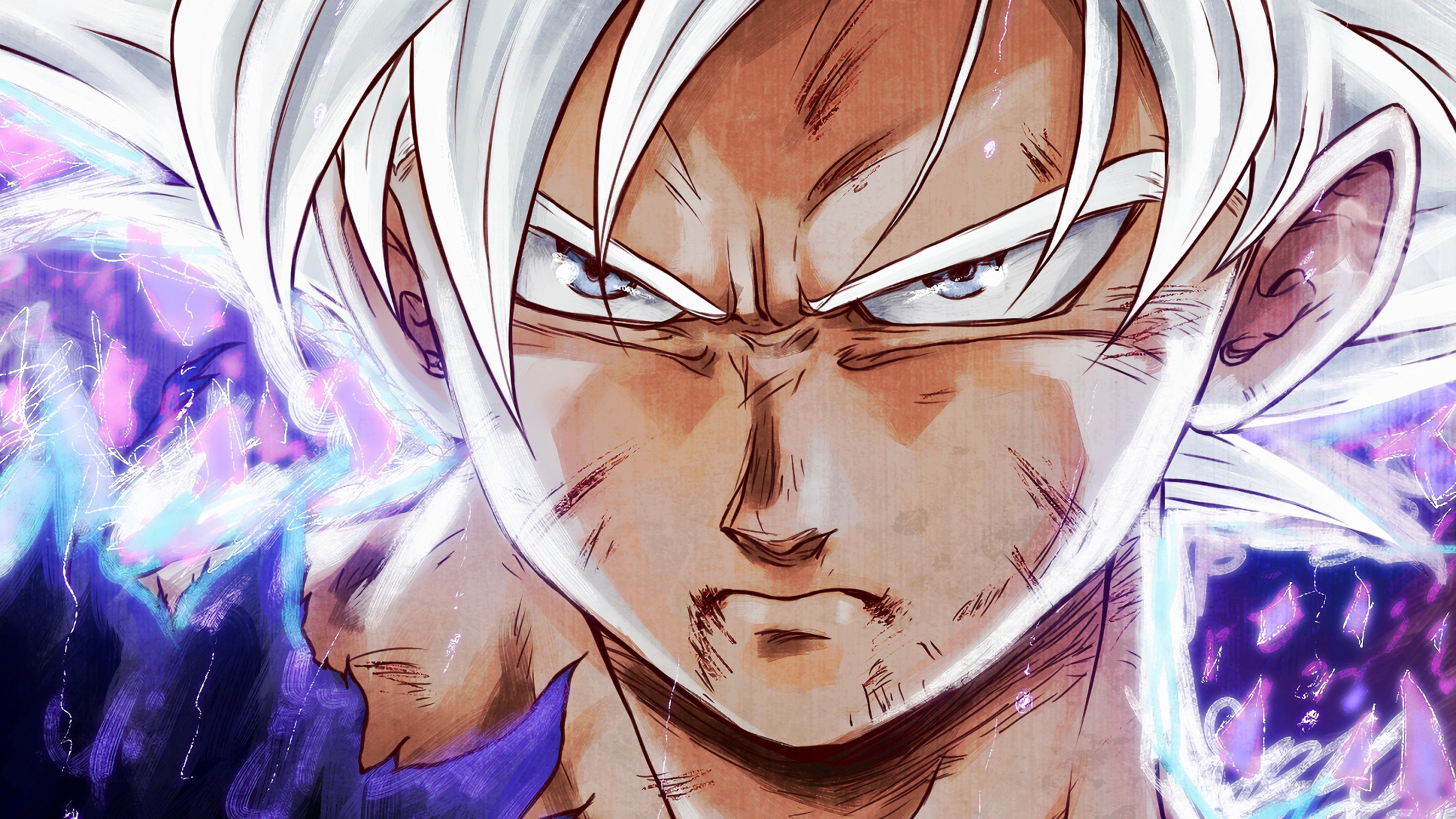 Mastered Ultra Instinct Goku Wallpaper - Goku Ultra Instinct Wallpaper 4k , HD Wallpaper & Backgrounds