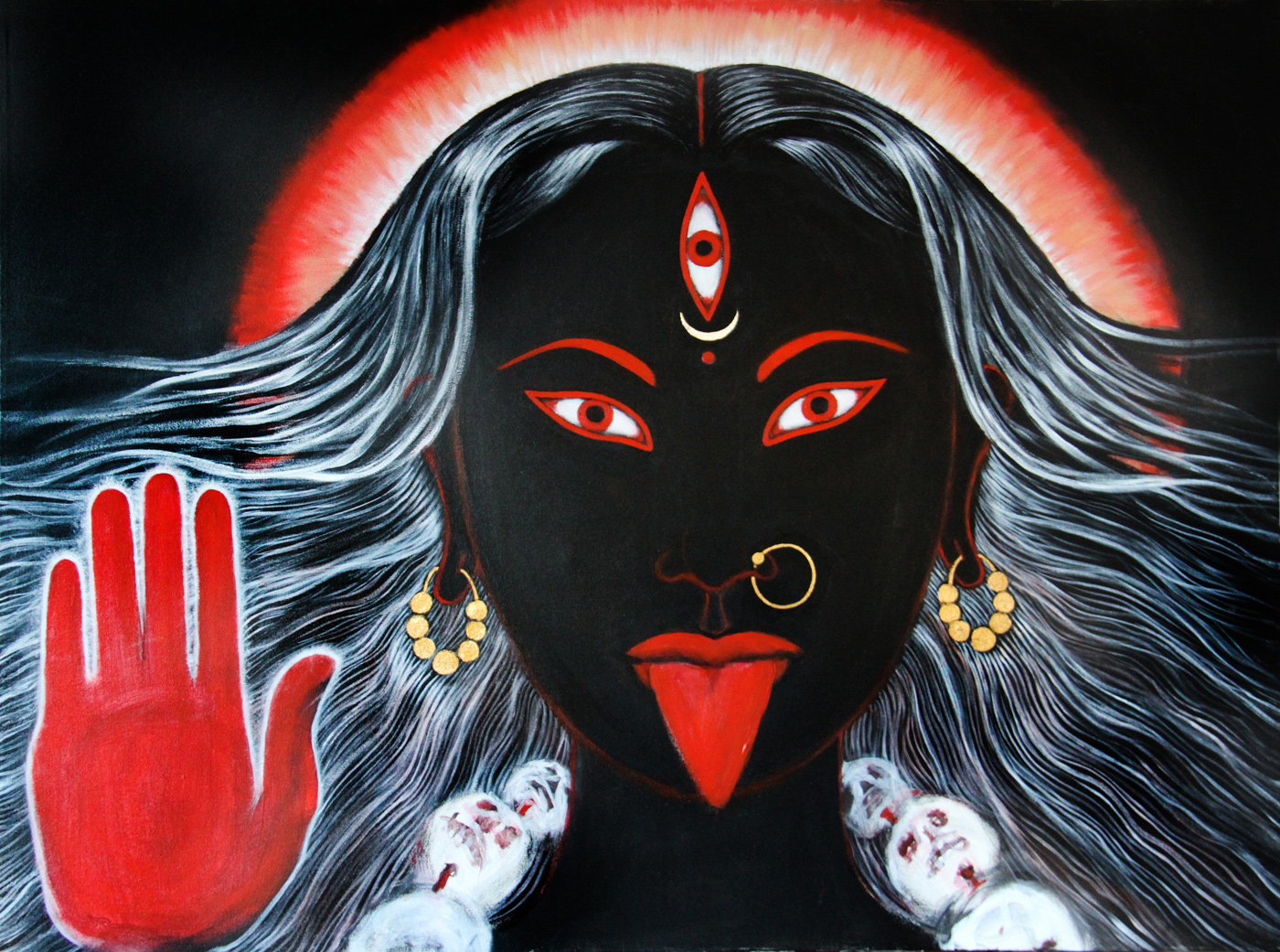 Kali Mata Awesome Wallpaper - Kali Chaudas 2018 Date , HD Wallpaper & Backgrounds