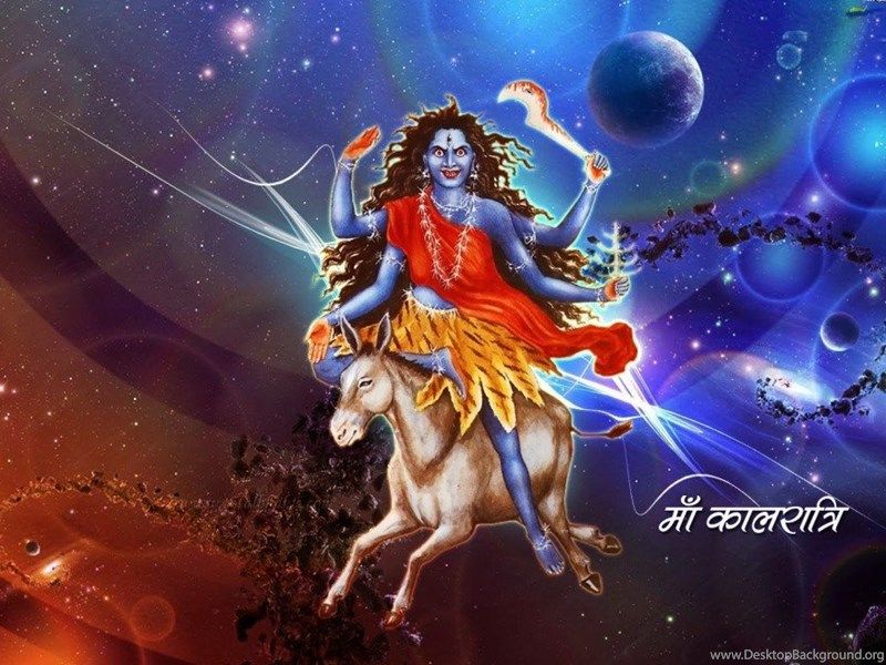 Kali Mata Wallpapers Daily Backgrounds In Hd Desktop - 7 Day Of Navratri , HD Wallpaper & Backgrounds