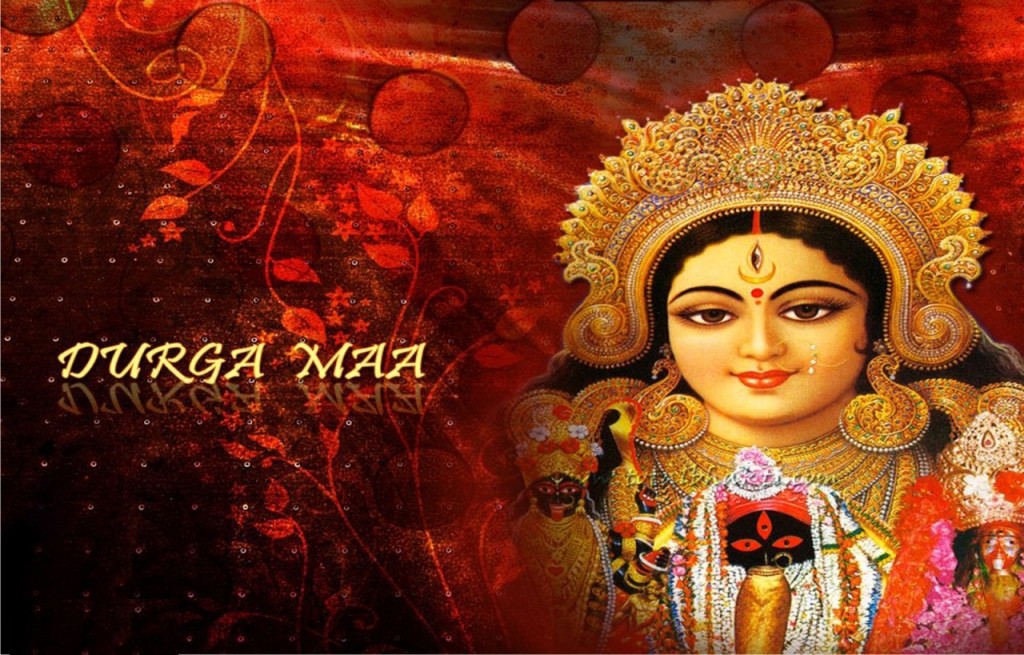 Maa Durga Hd Wallpaper Download - Happy Maa Durga Puja , HD Wallpaper & Backgrounds