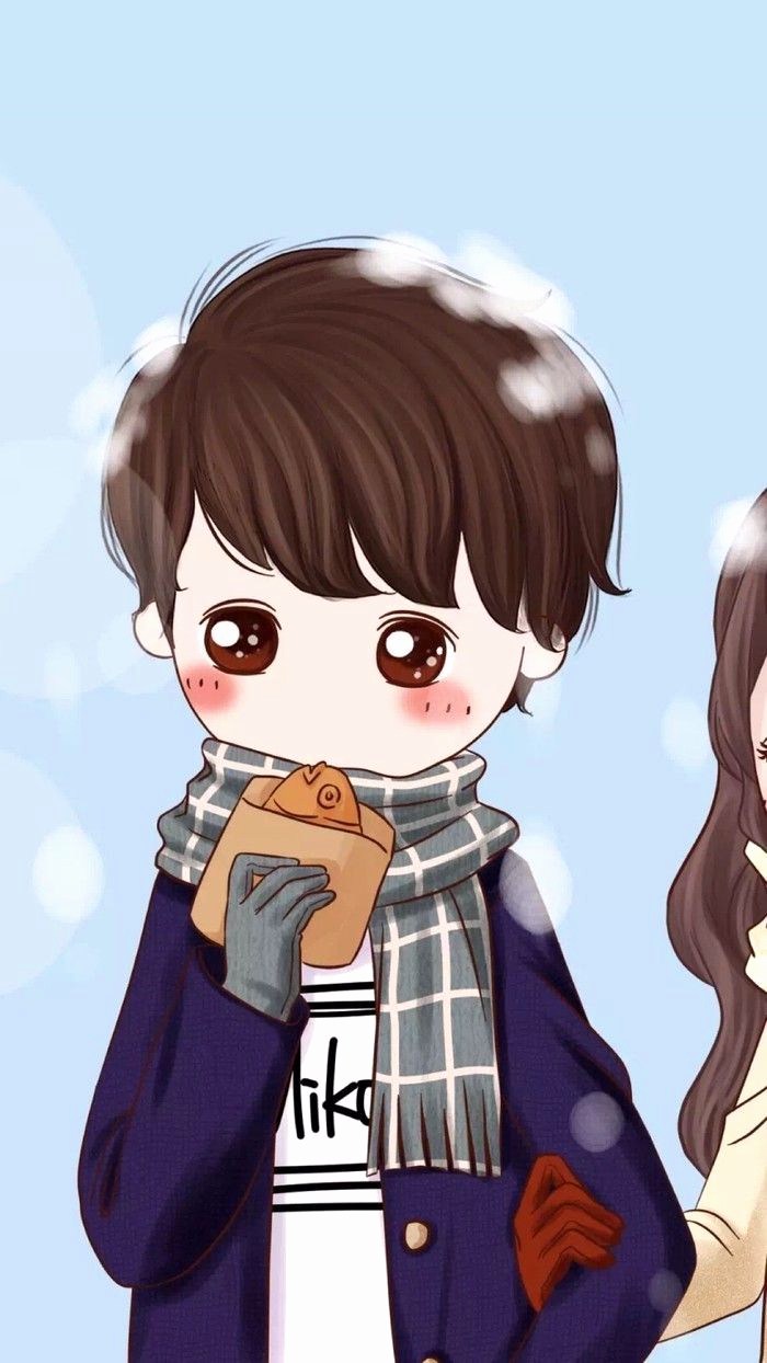 Korean - Cute Lock Screen Couple , HD Wallpaper & Backgrounds