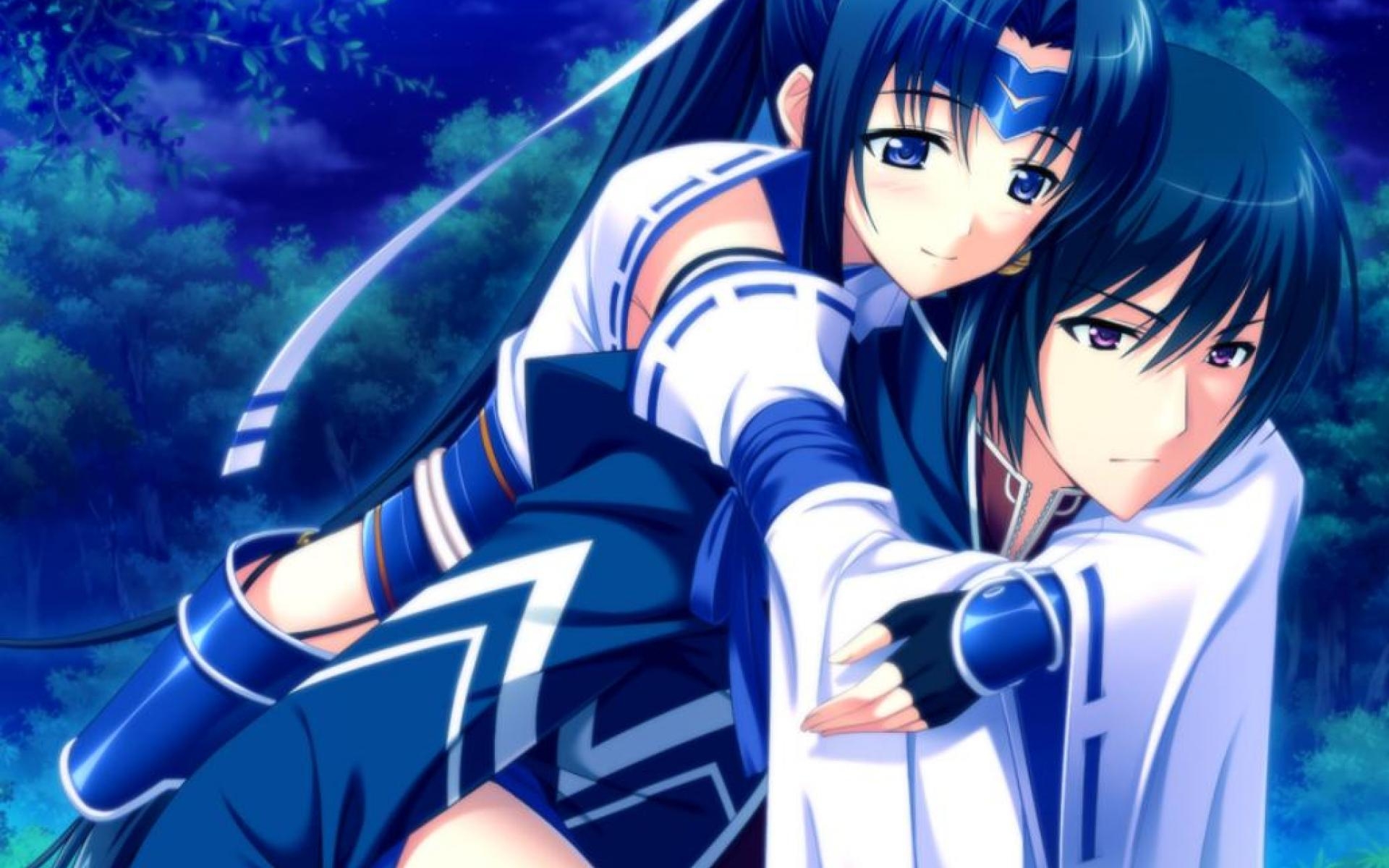 Sweet Anime Couple Hd Wallpaper M9themes Gambar Hd Anime