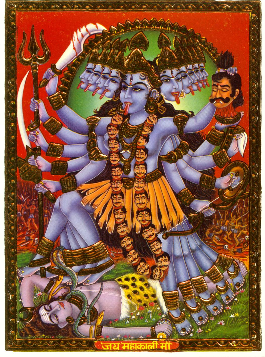 Goddess Kali Mata Nice Wallpapers Goddess Kali Wallpaper - 10 Face Kali Mata , HD Wallpaper & Backgrounds