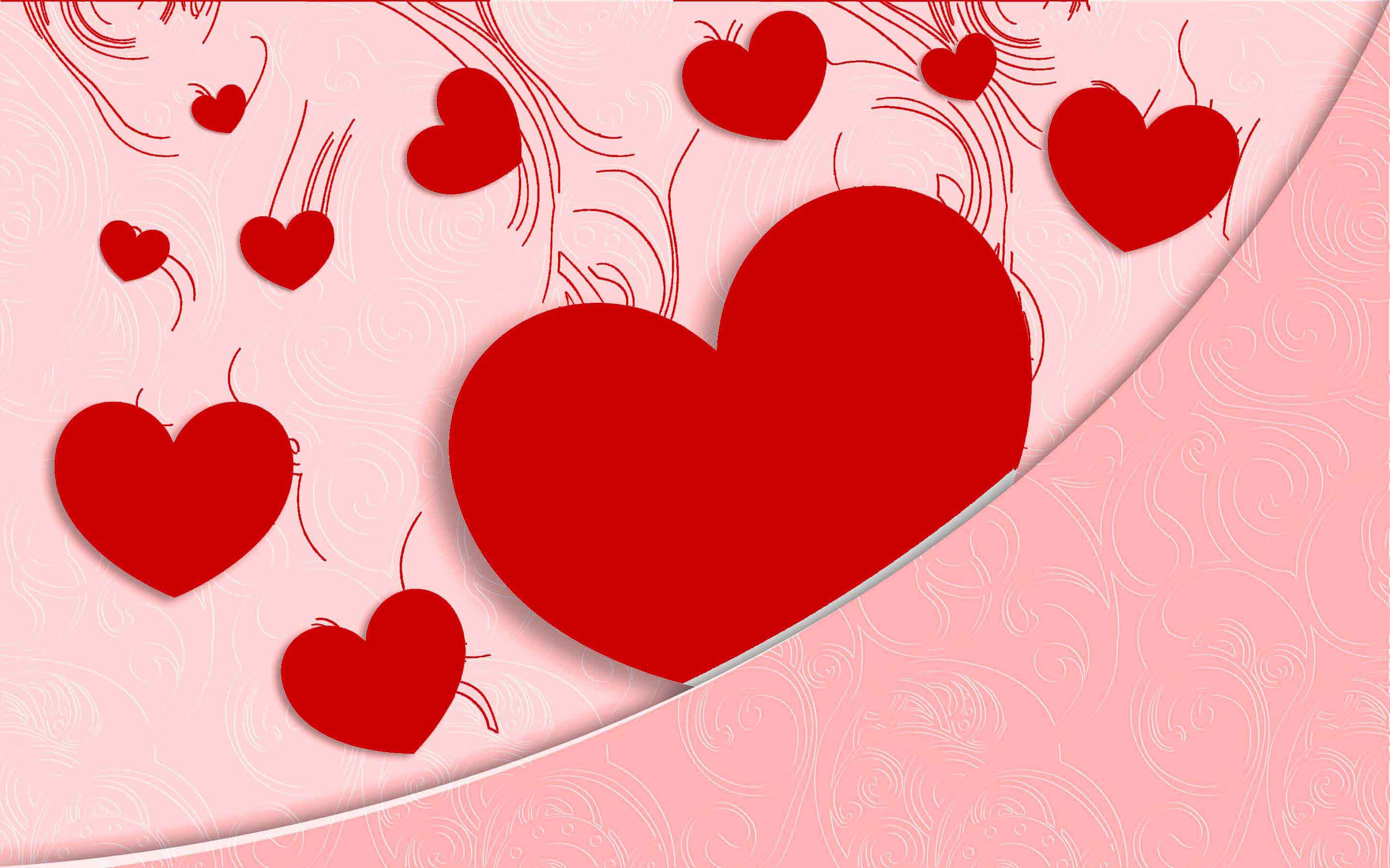 Love Heart Shape Paper Greetings For Valentine Day - Heart Shape , HD Wallpaper & Backgrounds