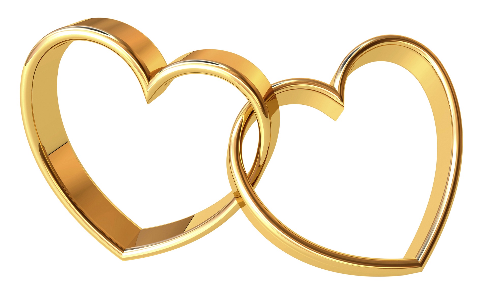 Gold Rings Heart Shape Happy Anniversary - Christian Wedding Ring Png , HD Wallpaper & Backgrounds