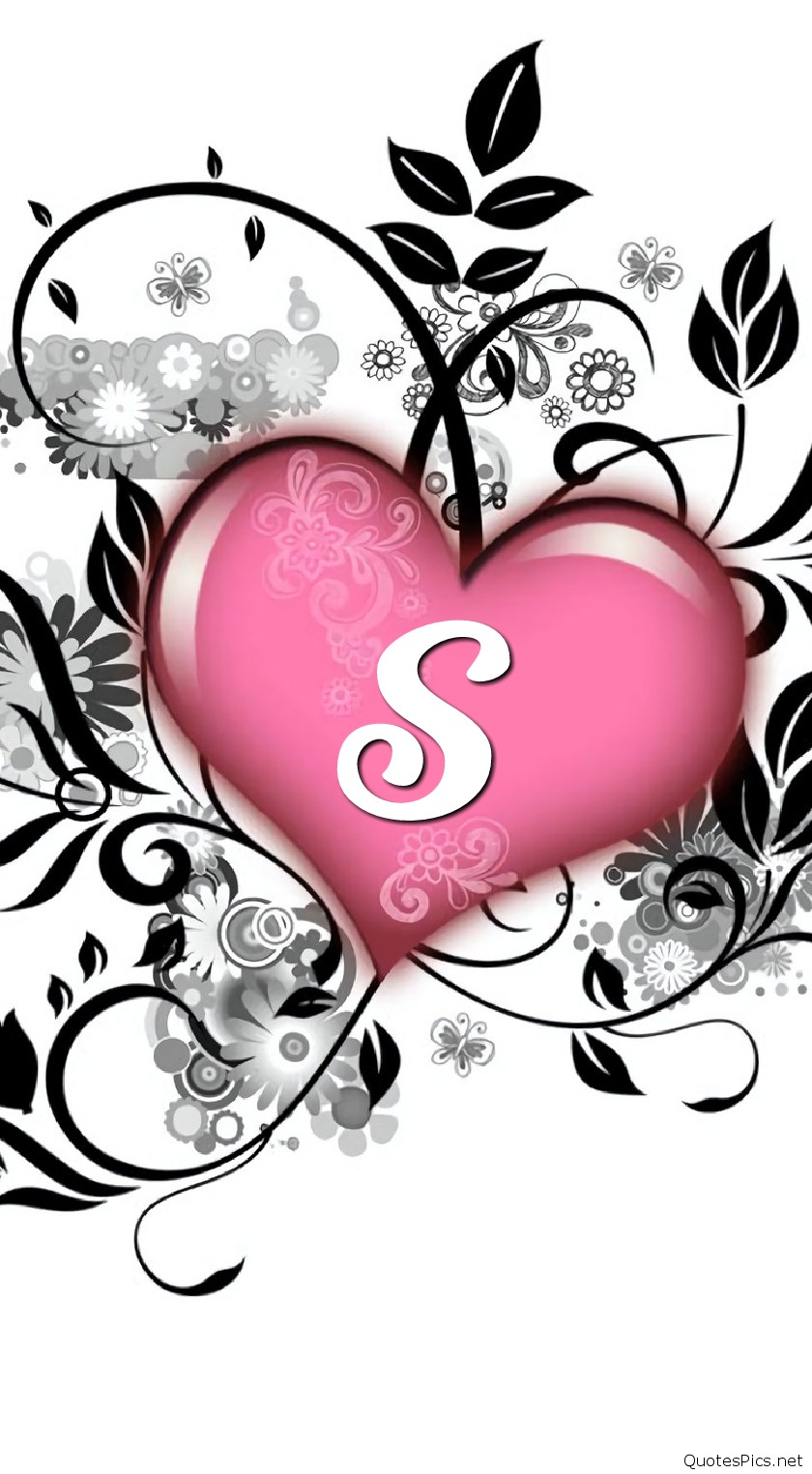 S Letter Wallpaper Wallpapers For Facebook Images 2 - Letter S In Love , HD Wallpaper & Backgrounds