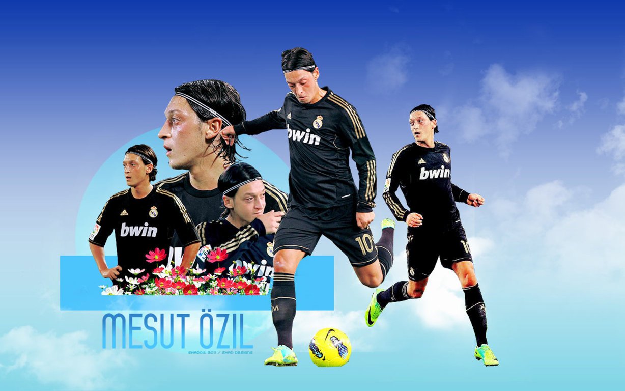 German Footballer Özil Wallpaper - Mesut Ozil Real Madrid 2012 , HD Wallpaper & Backgrounds