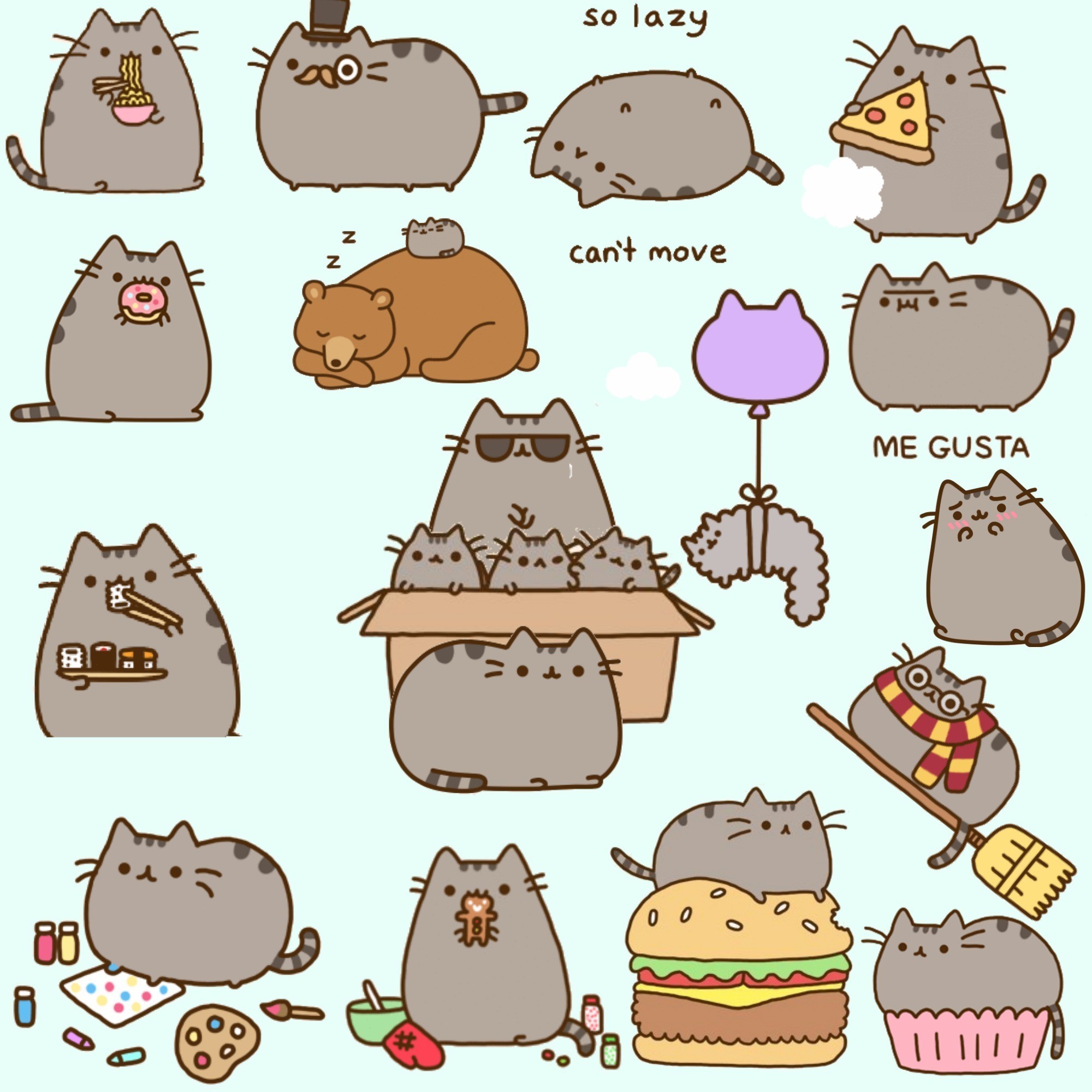 113 Best Wallpapers For Computers Images On Pinterest - Draw Cute Pusheen Cat , HD Wallpaper & Backgrounds