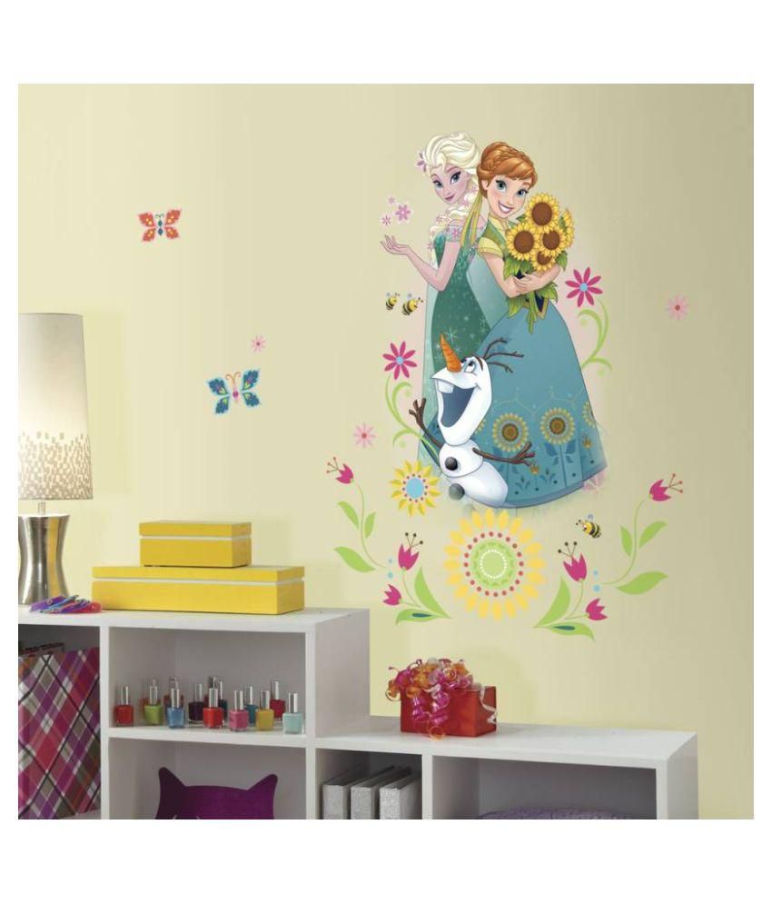 Asian Paints Disney Frozen Fever Group Giant Vinyl - Asian Paints Wall Stickers , HD Wallpaper & Backgrounds